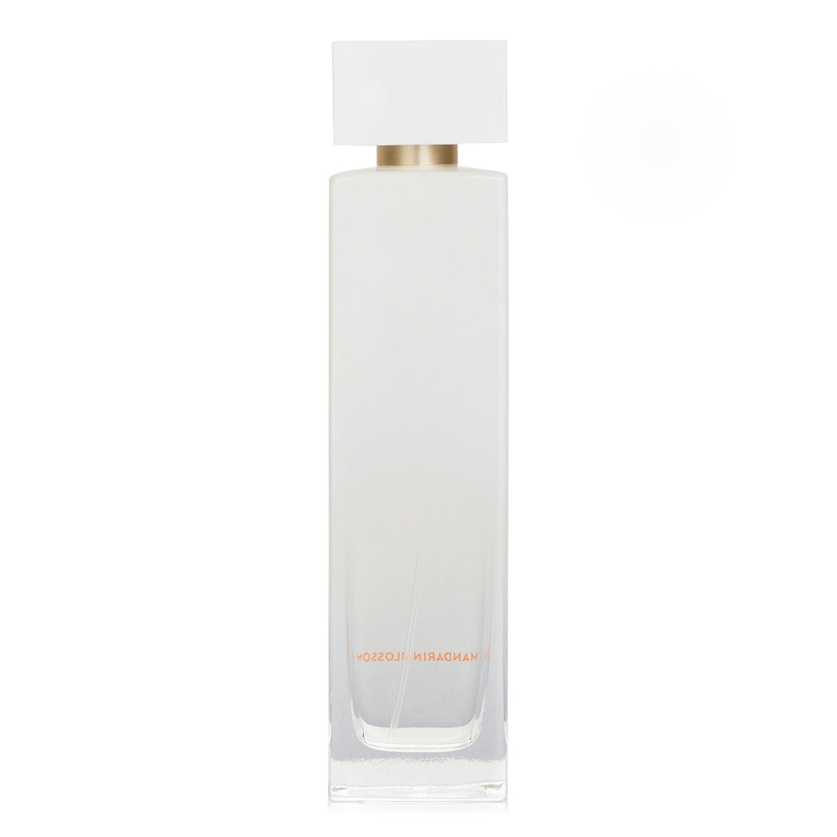 Elegant white bottle of Elizabeth Arden White Tea Mandarin Blossom Eau De Toilette, featuring floral and woody notes for spring wear.