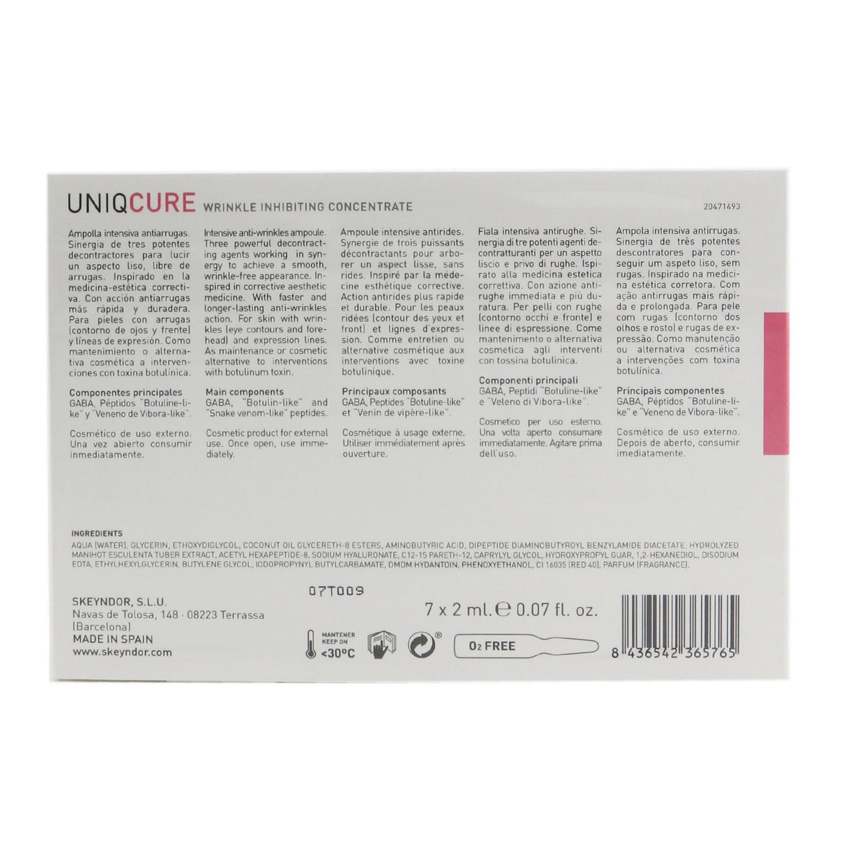 SKEYNDOR - Uniqcure Wrinkle Inhibiting Concentrate (For Winkles & Expression Lin