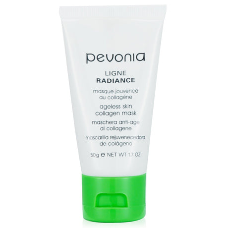 Pevonia Botanica Radiance Ageless Skin Collagen Mask 50ml, a rejuvenating mask for youthful, radiant skin with citrus scent.