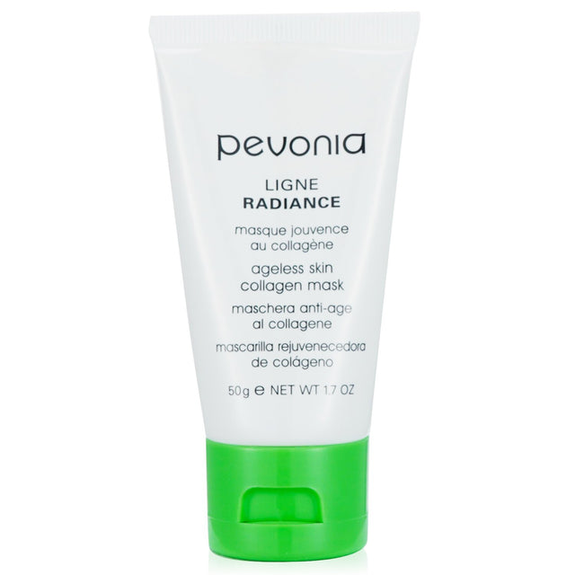 Pevonia Botanica Radiance Ageless Skin Collagen Mask 50ml, a rejuvenating mask for youthful, radiant skin with citrus scent.
