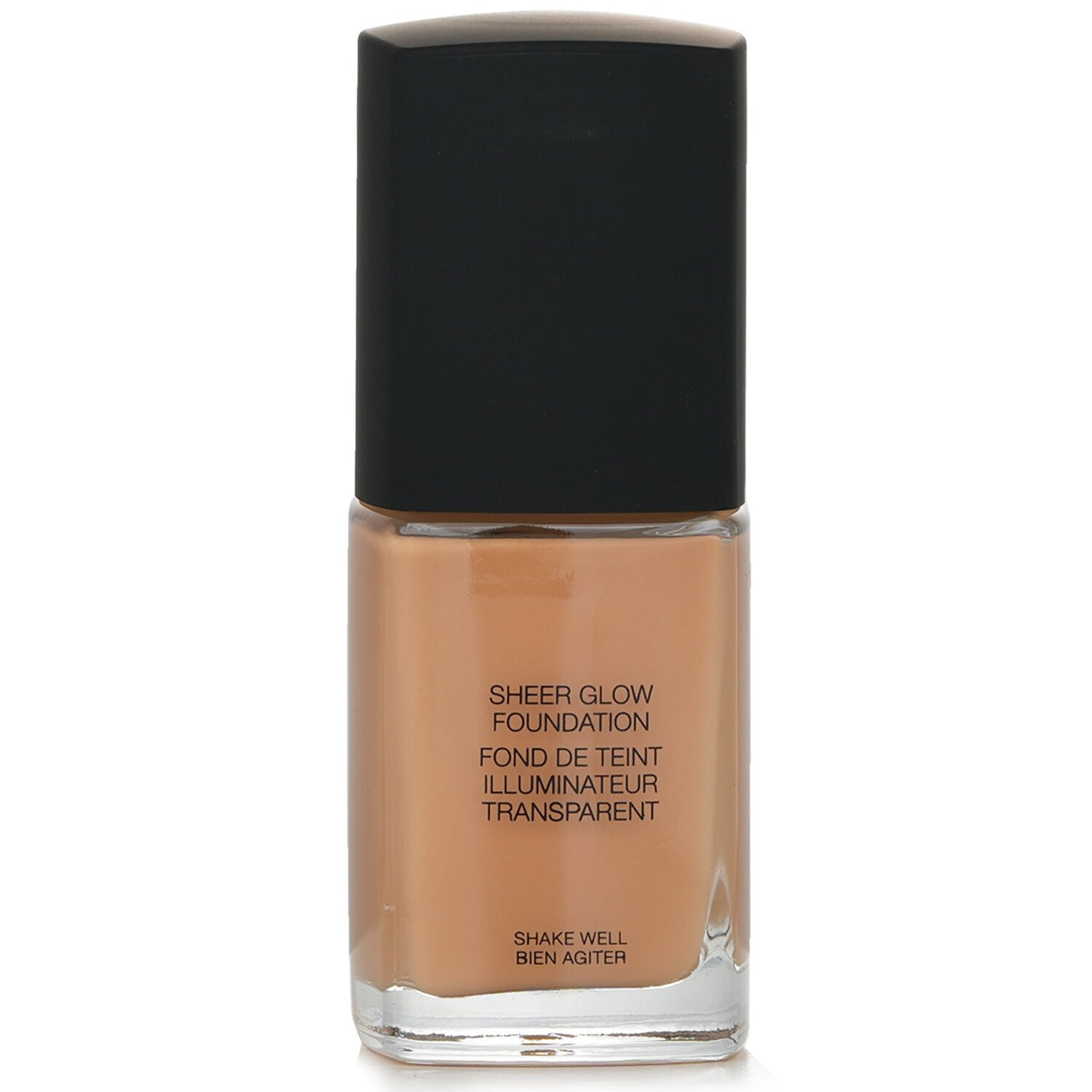 NARS Sheer Glow Foundation in Valencia, a 30ml liquid formula for radiant, buildable coverage on normal to dry skin.