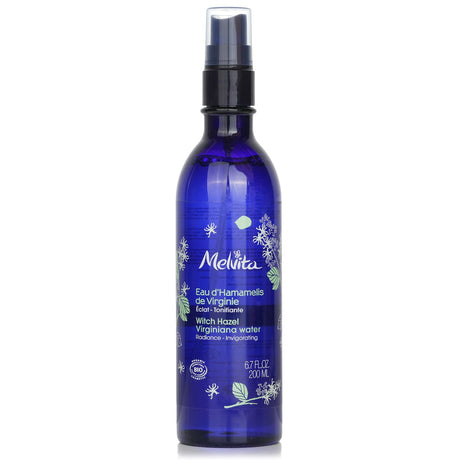 Melvita Witch Hazel Virginiana Water toner in 200ml, a soothing, organic formula for radiant, calm skin.