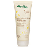 Melvita's Meadowsweet & Acacia Honey Shower Scrub in 200ml, a creamy, natural exfoliant for soft, radiant skin.