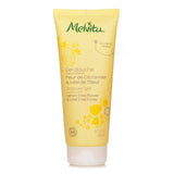 Melvita Lemon Tree Flower & Lime Tree Honey Shower Gel in a 200ml bottle, featuring a gentle, sulfate-free formula with a zesty scent.