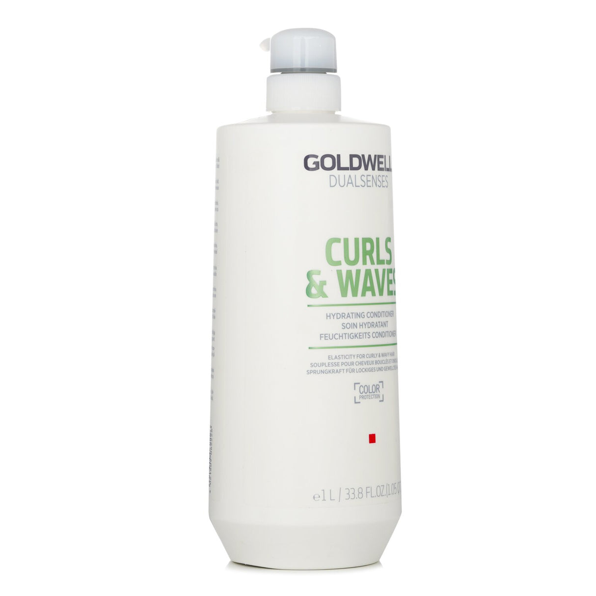 Hydrating conditioner for curly hair, improving elasticity and definition while reducing frizz in a 1000ml bottle.