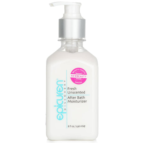 Weightless, fragrance-free after bath moisturizer with exotic oils, shea butter, and amino acids for hydrated, soft skin.
