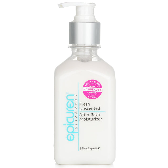 Weightless, fragrance-free after bath moisturizer with exotic oils, shea butter, and amino acids for hydrated, soft skin.
