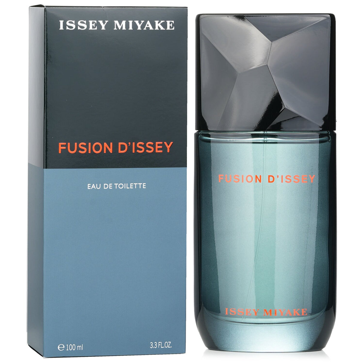 Issey Miyake Fusion D'Issey Eau De Toilette Spray in 100ml, featuring a warm, sweet, and spicy aromatic blend for men.