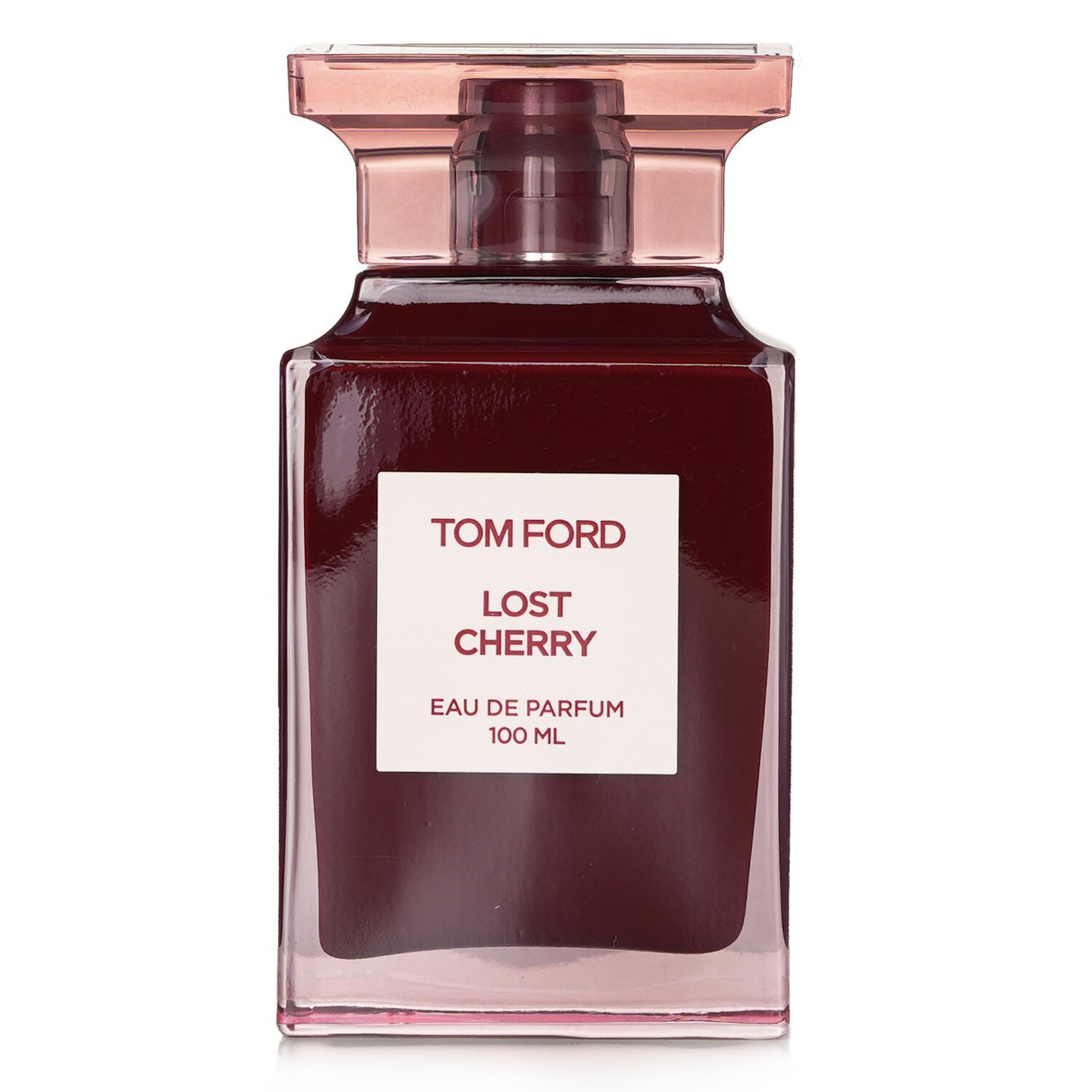 Tom Ford Private Blend Lost Cherry Eau De Parfum spray featuring rich, sweet cherry and floral notes in a luxurious 100ml bottle.