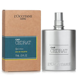 L'Occitane Cap Cedrat Eau De Toilette Spray, a fresh aquatic fragrance for men with notes of cedrat, mint, ginger, and cedar.