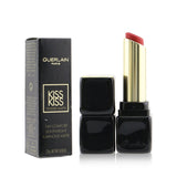 Guerlain Kisskiss Tender Matte Lipstick in Wanted Red offers a long-lasting, weightless matte finish with hydration and nourishment.
