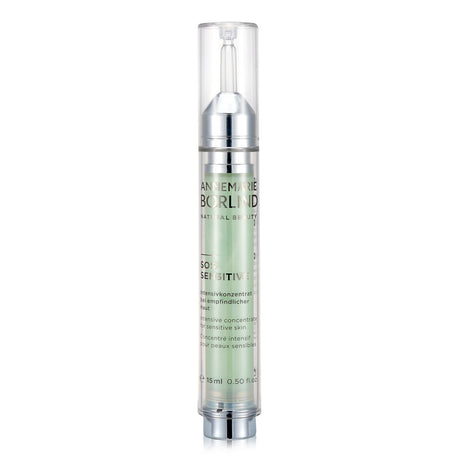 Soothing 15ml facial concentrate for sensitive skin with balloon vine, blackcurrant seed oil, and licorice root.