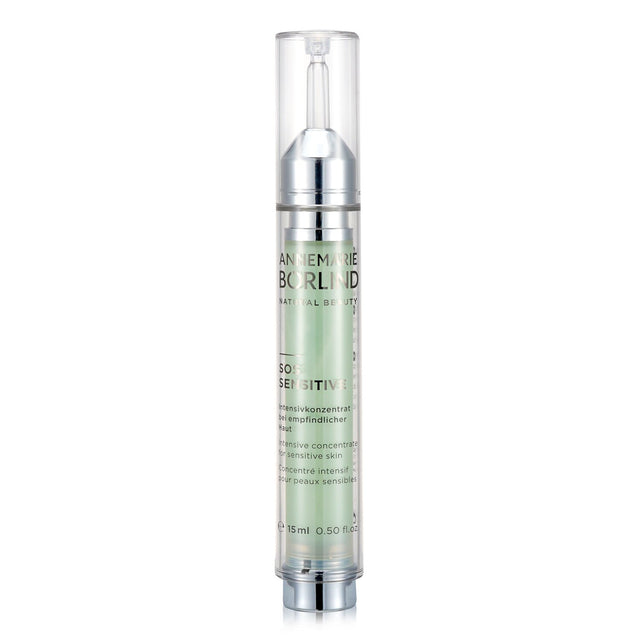 Soothing 15ml facial concentrate for sensitive skin with balloon vine, blackcurrant seed oil, and licorice root.