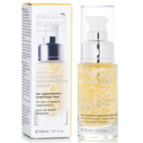 Luxurious anti-pollution serum for mature skin, reduces wrinkles with botanical caviar and green algae, vegan formula.
