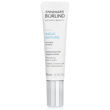 Hydrating and plumping eye cream with Hyaluronic Acid and caffeine to refresh and smooth dehydrated skin around the eyes.