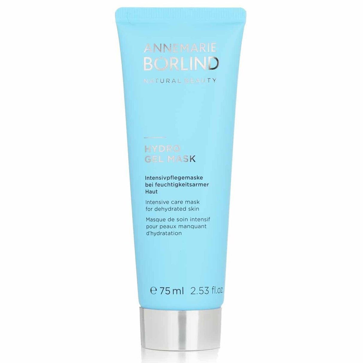 Hydrating Hydro Gel Mask by Annemarie Borlind, enriched with Hyaluronic Acid and red algae for youthful, glowing skin.