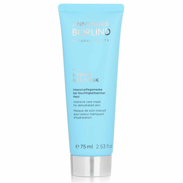 Hydrating Hydro Gel Mask by Annemarie Borlind, enriched with Hyaluronic Acid and red algae for youthful, glowing skin.