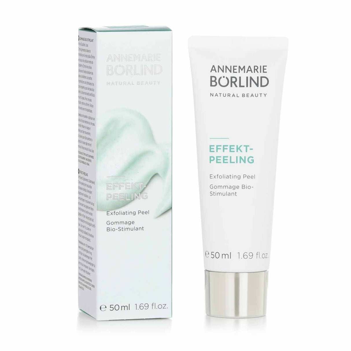 Exfoliating Peel by Annemarie Borlind, a vegan facial cream with jojoba beads for radiant, smooth skin.
