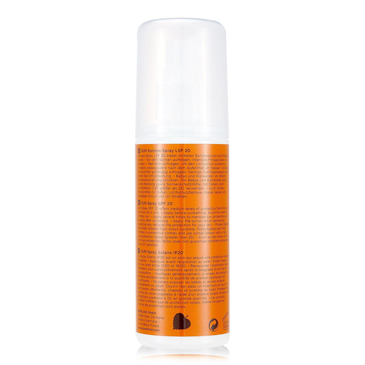 Annemarie Borlind Sun Spray SPF 20, a lightweight, coral reef-friendly sun protection that hydrates and protects sensitive skin.