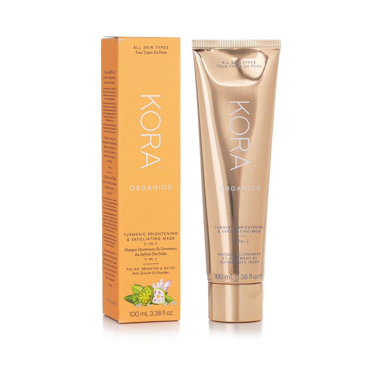 Kora Organics - Turmeric Brightening & Exfoliating Mask  - 100ml/3.38oz