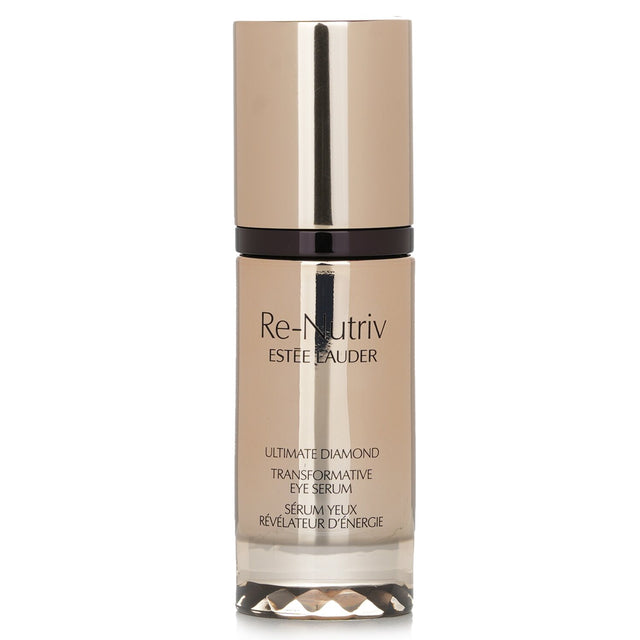 Estee Lauder Re-Nutriv Ultimate Diamond Eye Serum in a sleek 15ml bottle, offering luxury anti-aging benefits for youthful eyes.