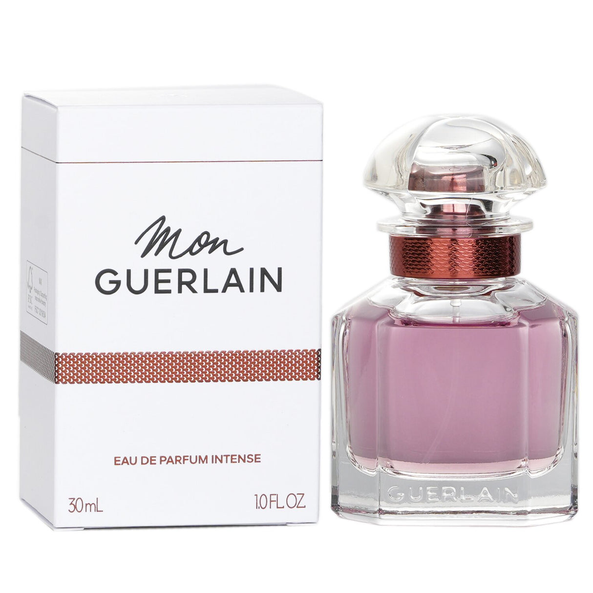 Guerlain Mon Guerlain Intense Eau De Parfum in 30ml, an oriental woody fragrance with luxurious notes for modern women.