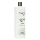 Nioxin Scalp Relief Cleanser for sensitive scalps, 1000ml, with Aloe Vera and Soothex™ for soothing hydration and hair health.