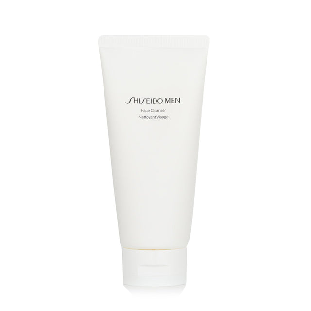 Shiseido Men Face Cleanser 125ml - 2-in-1 foam wash for deep cleansing and hydration, also works as a shaving cream.