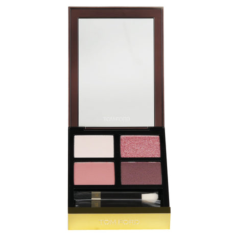 Tom Ford Eye Color Quad #30 Insolent Rose features four opulent shades in a chic mirrored compact for versatile eye looks.