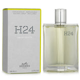 Hermes H24 Eau De Toilette Spray (100ml) showcasing a green aromatic scent with notes of sage, rosewood, and narcissus.