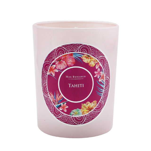 Max Benjamin Ocean Islands Candle in Tahiti, 190g, featuring floral and fruity scents for a relaxing ambiance.