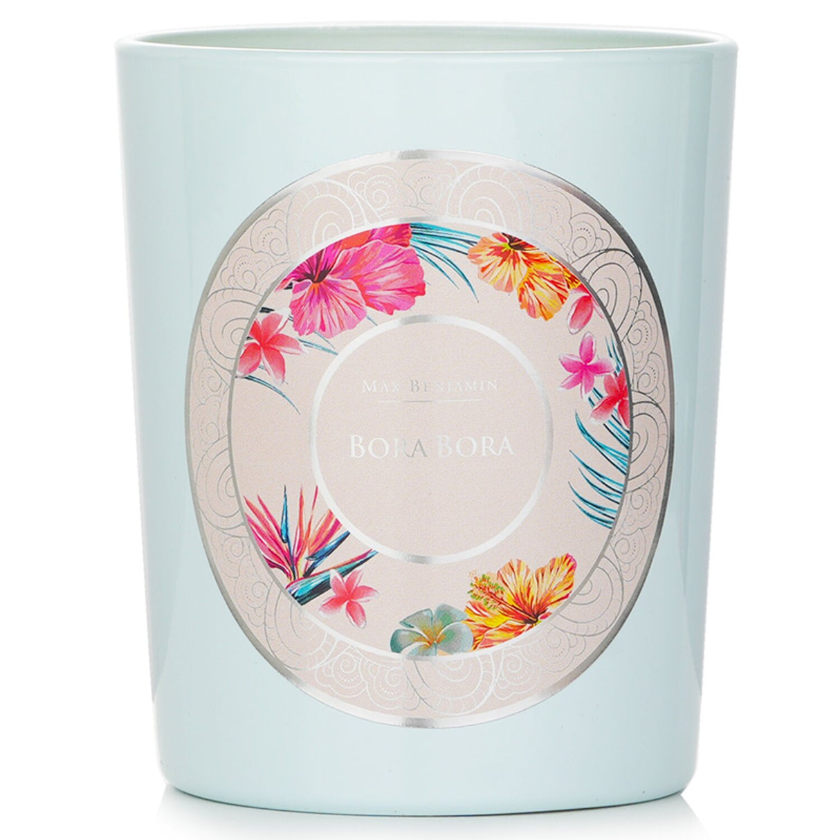 A luxurious natural wax candle in a sleek container, filling your space with tropical fruit and sea air scents.