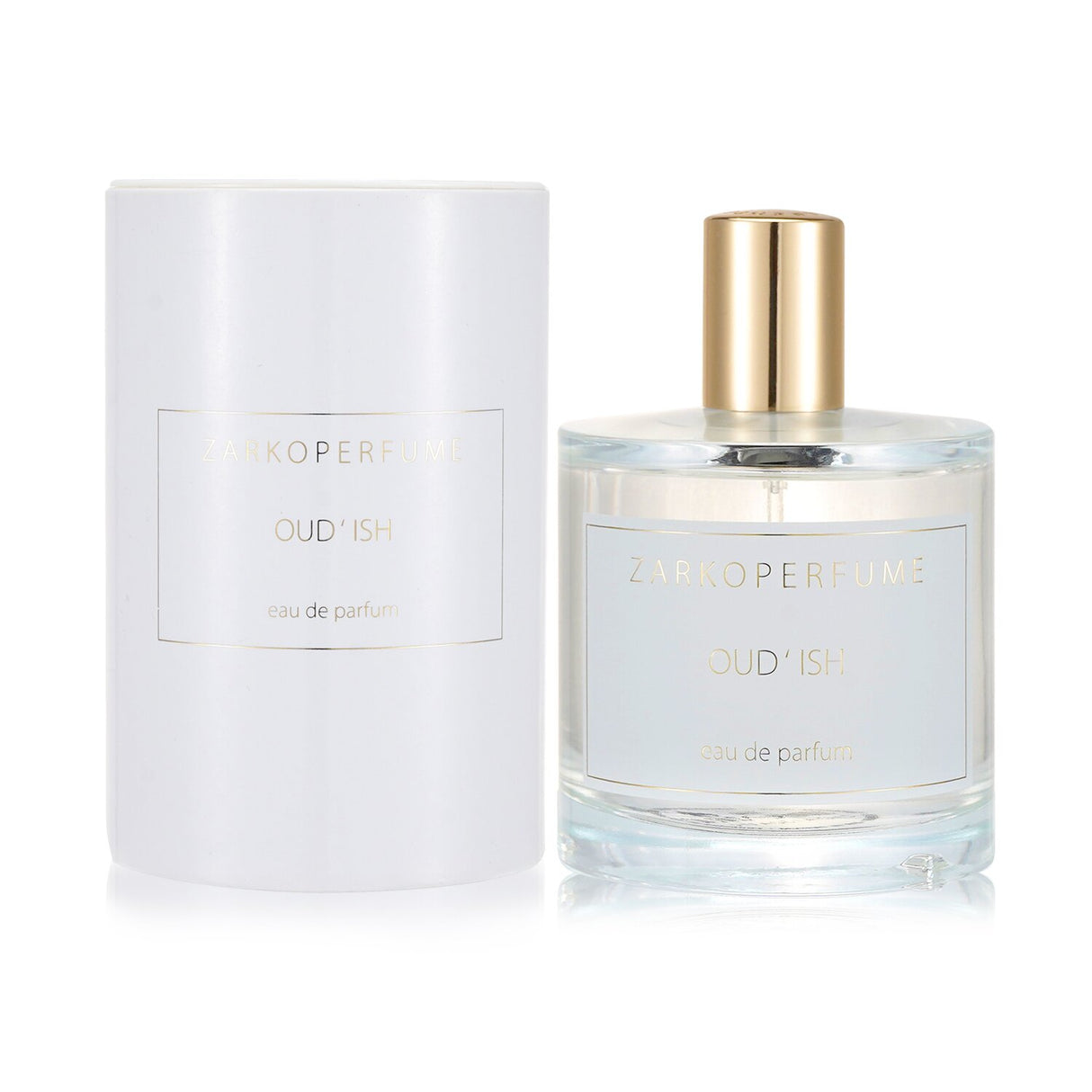 Zarkoperfume Oud’Ish Eau De Parfum Spray 100ml, a unisex woody green fragrance with Oud, Green Tea, Ambergris, and Musk notes.