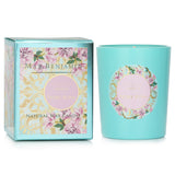 Max Benjamin Amalfi Candle in Fiori Rosa, 190g natural wax, eco-friendly, floral scent, burns up to 40 hours, ideal for ambiance.