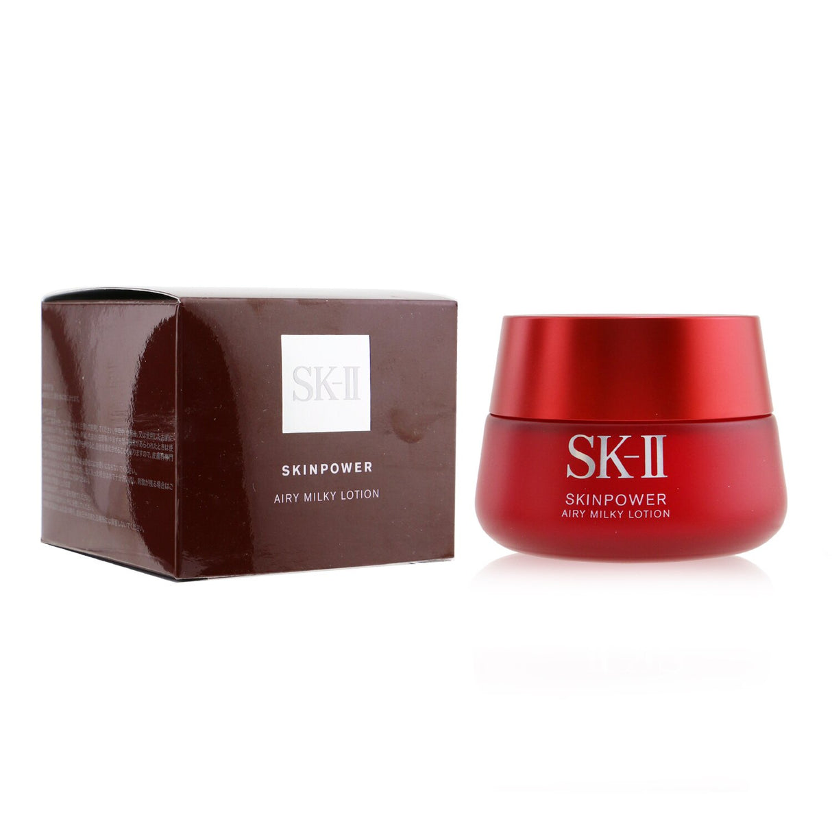 Lightweight SK-II Skinpower Airy Milky Lotion (80g) for oily skin, enriched with PITERA™ for hydration and radiance.