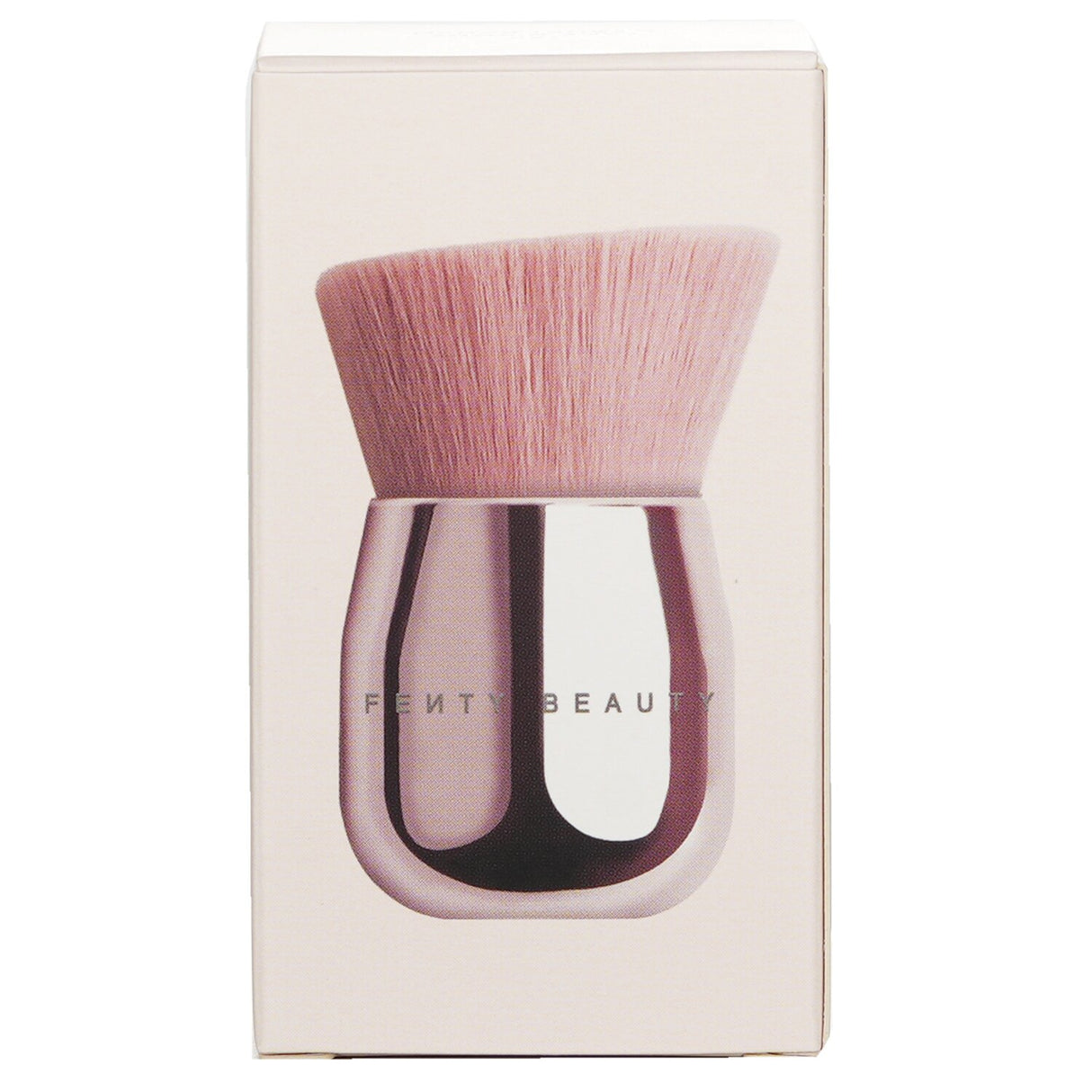 Luxurious kabuki brush for face and body, featuring soft synthetic bristles and a custom angled design for seamless blending.