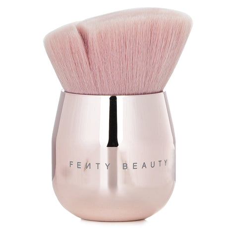 Fenty Beauty Kabuki Brush 160, angled design with soft bristles for flawless face and body blending, cruelty-free and luxe handle.
