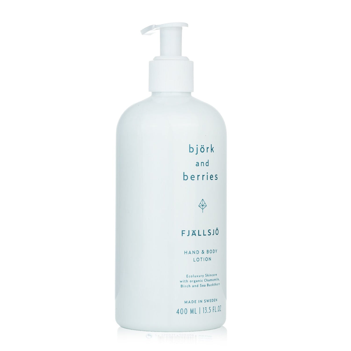 Luxurious Bjork & Berries Fjallsjo Hand & Body Lotion in 400ml, enriched with organic ingredients for soft, hydrated skin.