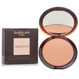 Guerlain Terracotta Bronzing Powder #00 Light Cool, 96% natural, lightweight formula with shimmers for a sun-kissed glow.