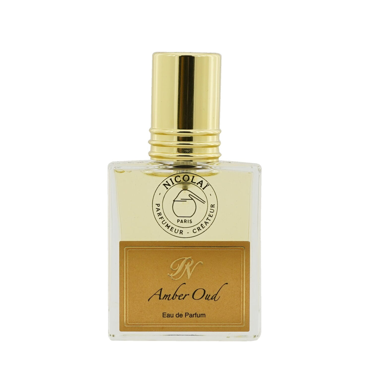 Amber Oud Eau De Parfum in a sleek 30ml bottle, featuring warm, woody notes perfect for any occasion.