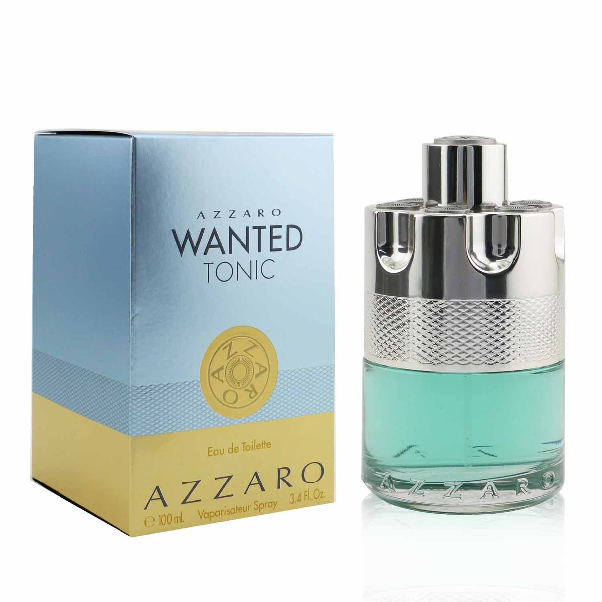 Loris Azzaro Wanted Tonic Eau De Toilette 100ml, a woody spicy fragrance for men with notes of lime, ginger, and patchouli.