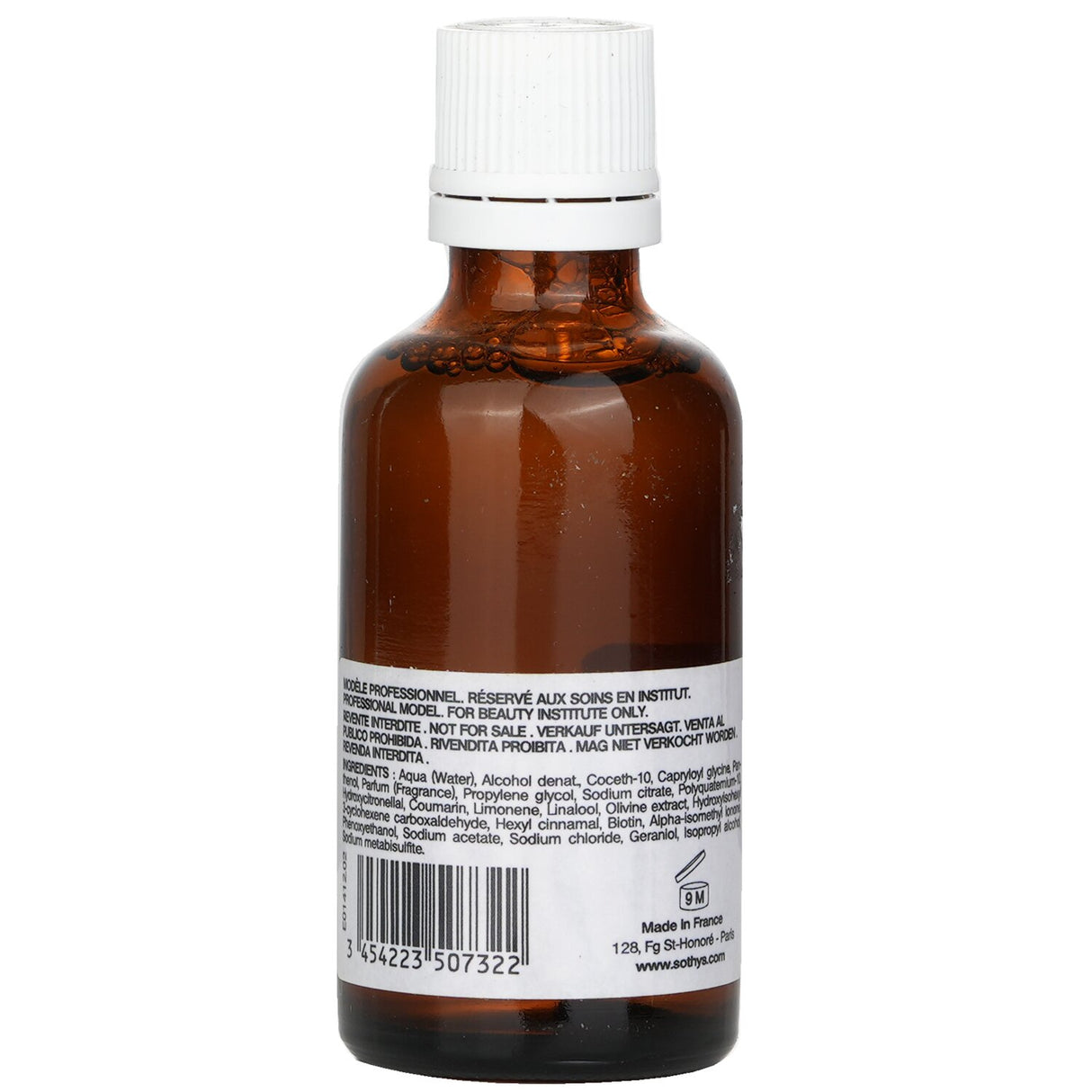 Sothys Homme Vitality Hair Lotion in 50ml, revitalizing men's hair care with Glycine and Panthenol for softness and shine.