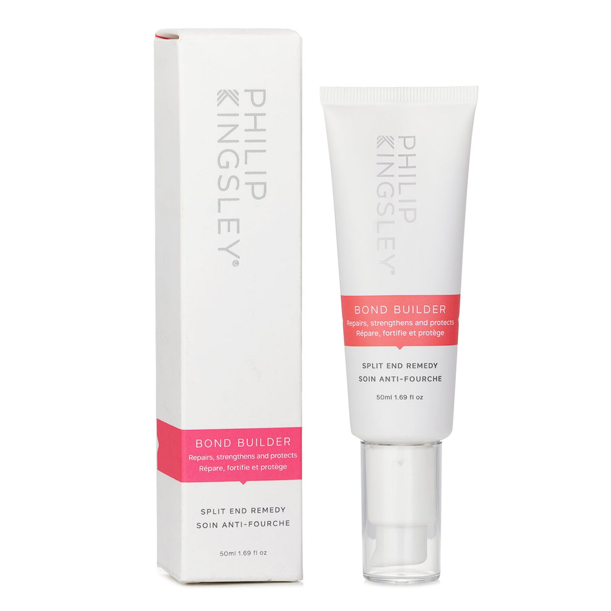 Philip Kingsley Bond Builder Split End Remedy 50ml restores shine and softness, repairing split ends for healthier hair.