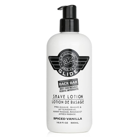 Non-foaming shaving gel for men with a clear texture, soothing skin, and a unique spiced tobacco scent.