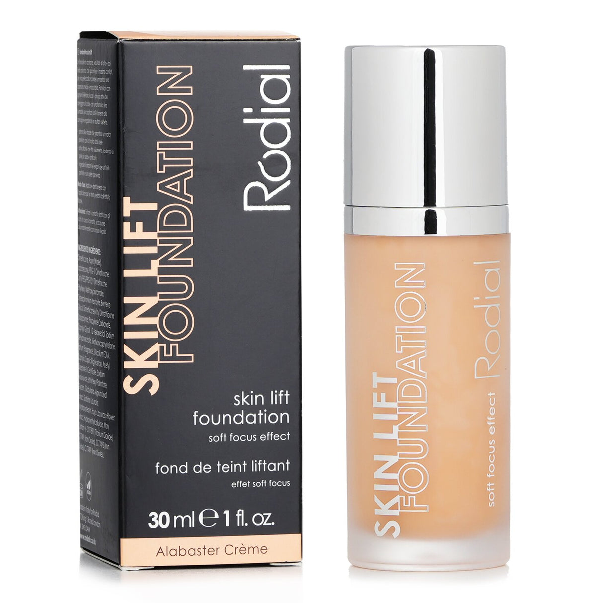 Rodial Skin Lift Foundation #20 Alabaster Creme - lightweight, hydrating foundation for even skin tone with a satin finish.