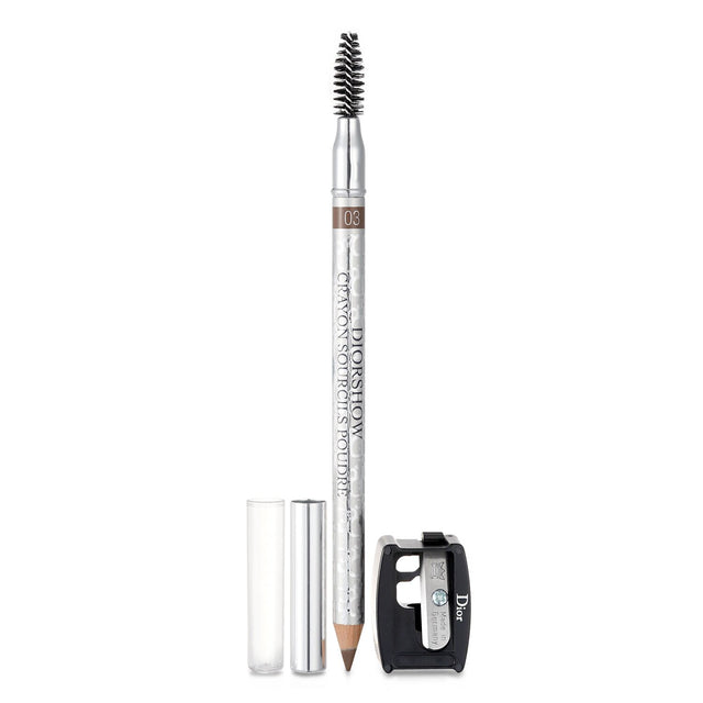 Christian Dior Diorshow Waterproof Crayon in #03 Brown, a long-lasting eyebrow pencil for defined, natural-looking brows.