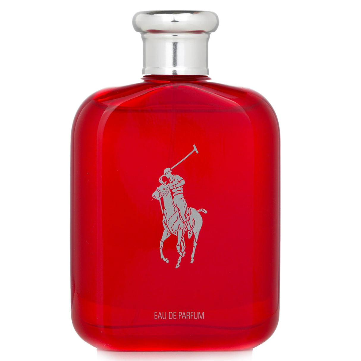 Ralph Lauren Polo Red Eau De Parfum Spray in a 125ml bottle, embodying a woody spicy scent for the sophisticated man.