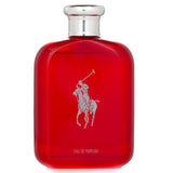 Ralph Lauren Polo Red Eau De Parfum Spray in a 125ml bottle, embodying a woody spicy scent for the sophisticated man.