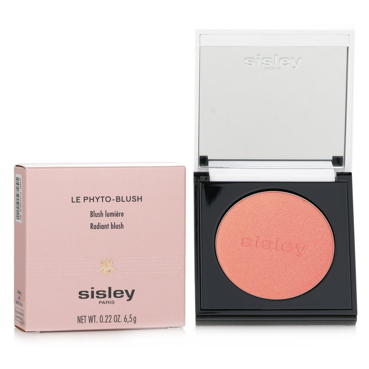Sisley Le Phyto Blush in #4 Golden Rose, a lightweight powder blush that nourishes and enhances cheeks with a natural glow.