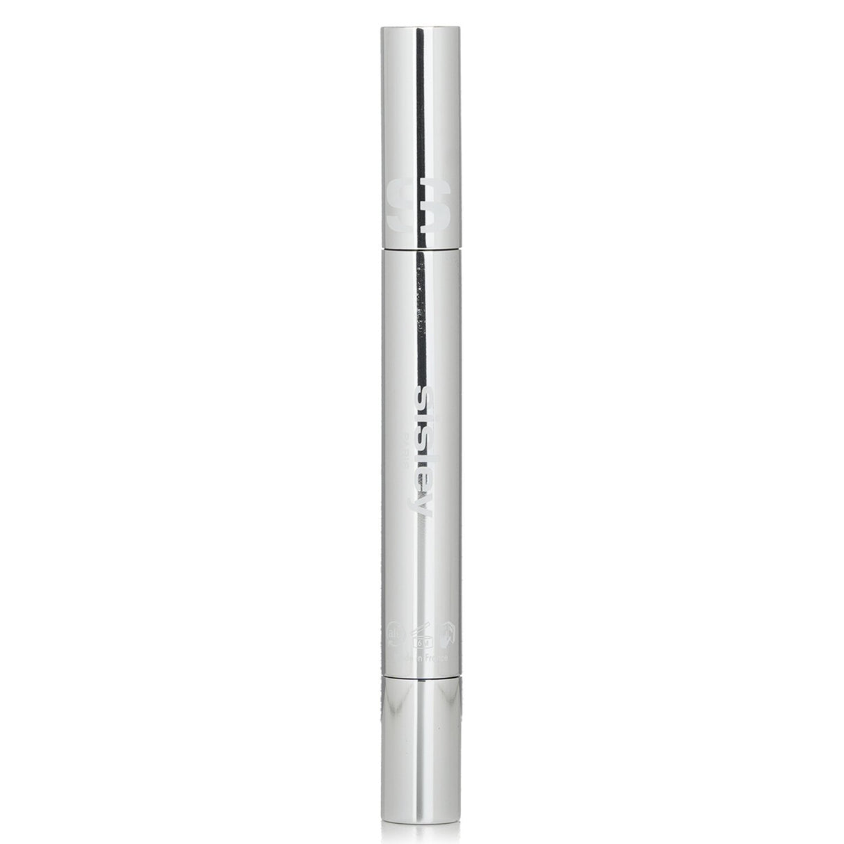 Highlighter pen in #5 Warm Almond, enhances glow with light-reflecting pigments and skincare extracts for flawless skin.